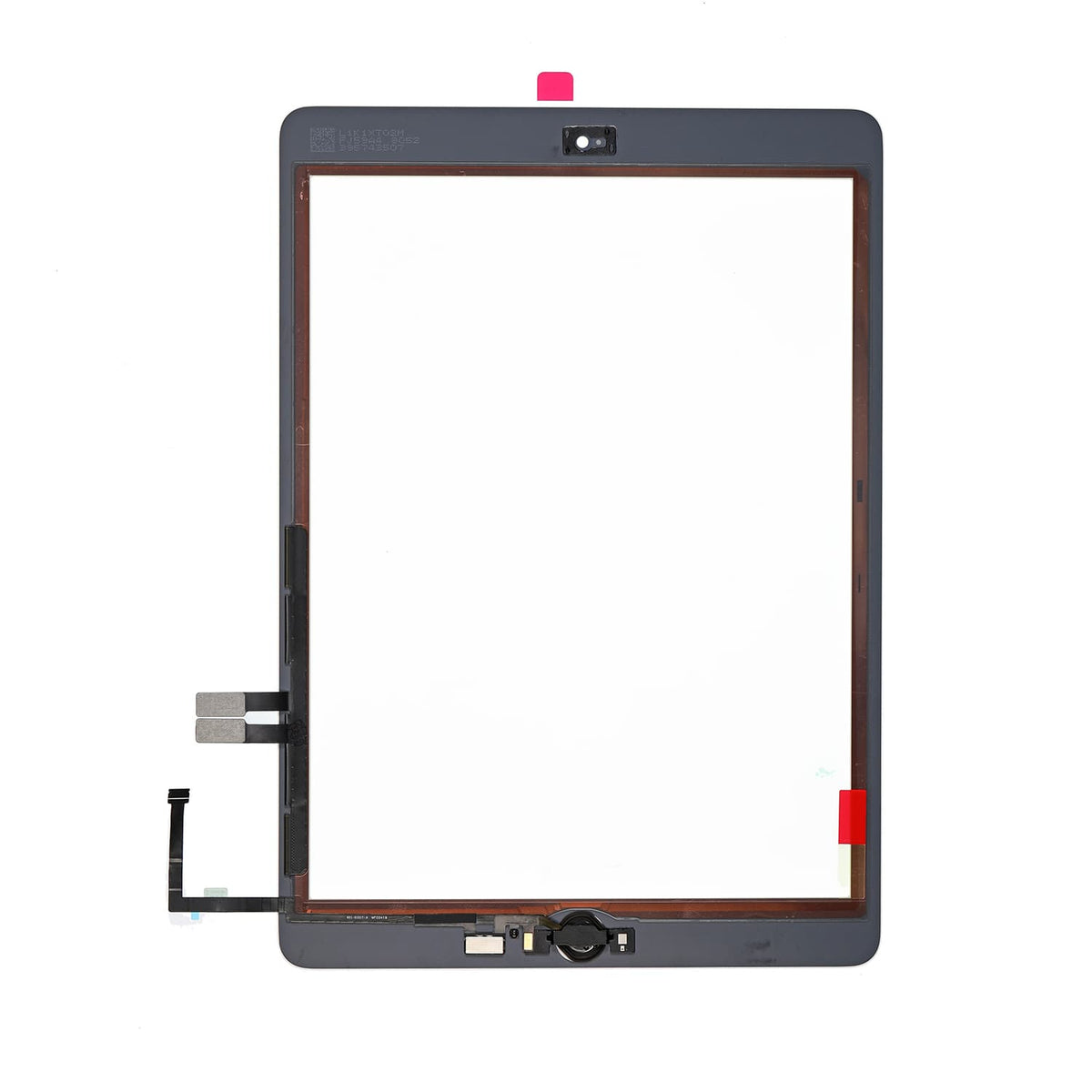 TOUCH SCREEN ASSEMBLY WITH SILVER HOME BUTTON ASSEMBLY FOR IPAD 6- WHITE