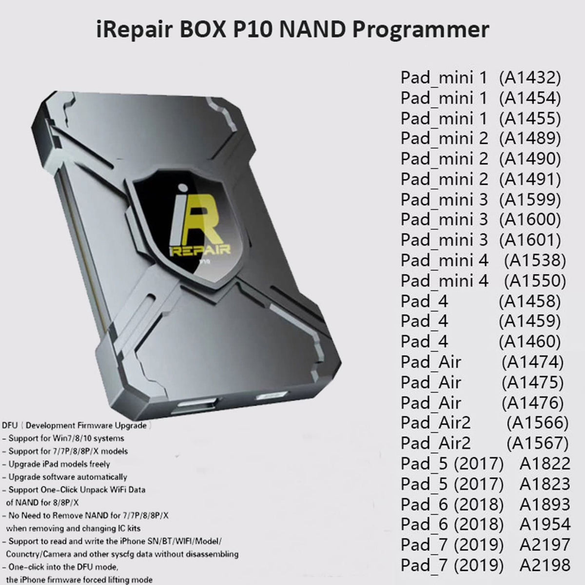 IPXD 2/3 ADAPTER FOR IREPAIR P10 DFU BOX