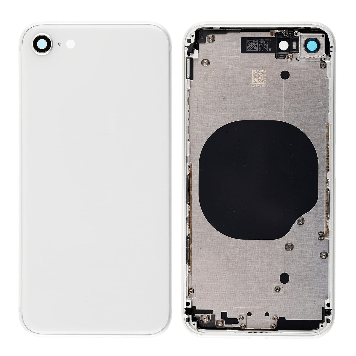 BACK COVER WITH FRAME ASSEMBLY FOR IPHONE 2ND - SILVER