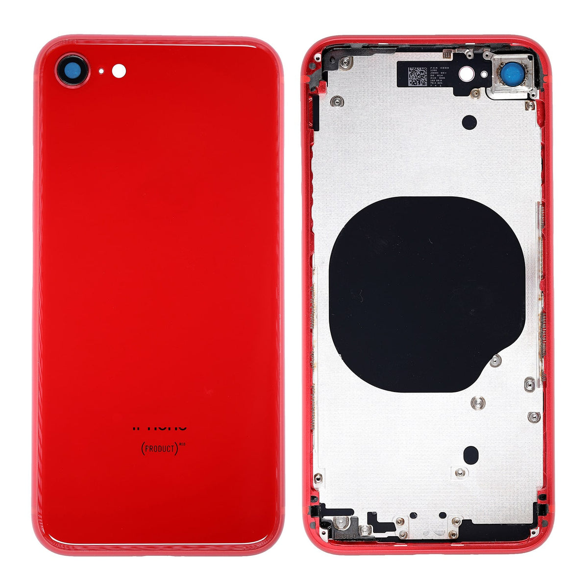 BACK COVER WITH FRAME ASSEMBLY FOR IPHONE 2ND - RED