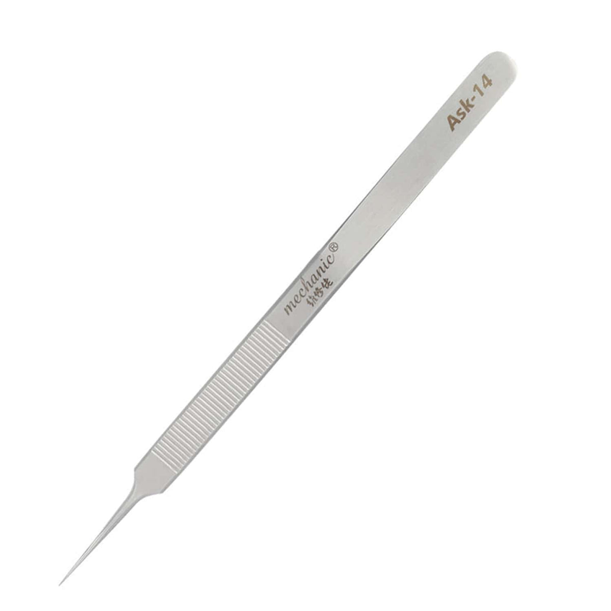 MECHANIC PRECISION LENGTHENING ANTI-SLIP STRAIGHT TWEEZER ASK-14