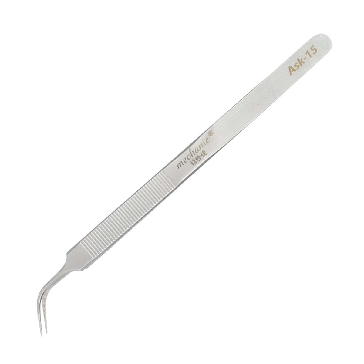 MECHANIC PRECISION LENGTHENING ANTI-SLIP CURVED TWEEZER ASK-15