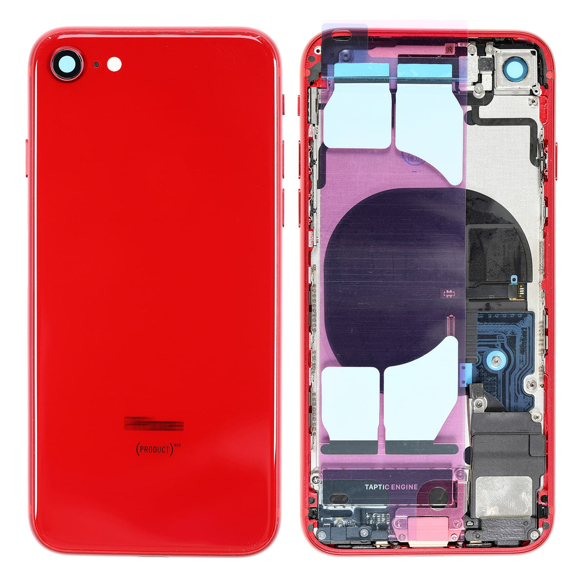 BACK COVER FULL ASSEMBLY FOR IPHONE 2ND - RED