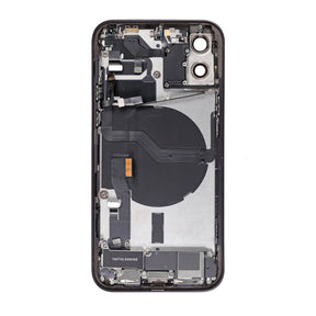 BACK COVER FULL ASSEMBLY FOR IPHONE 12 - BLACK
