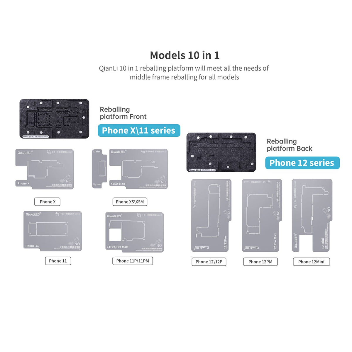 QIANLI 10IN1 MID FRAME REBALLING PLATFORM