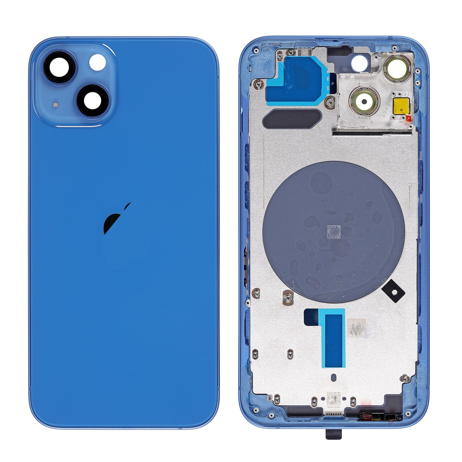 Iphone 13 Box Rear BLUE REAR HOUSING WITH FRAME FOR IPHONE 13