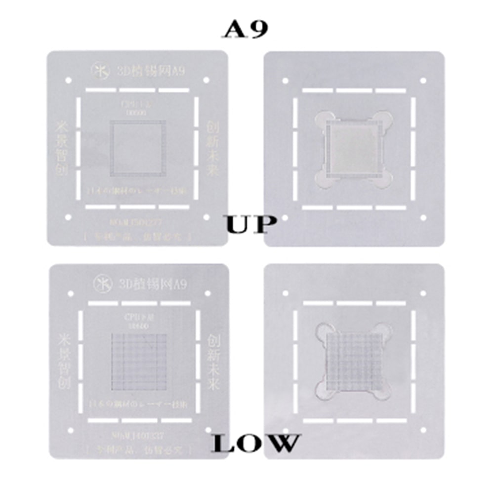 MIJING 3D CPU BGA REBALL STENCIL FOR A8 A9 A10 CPU