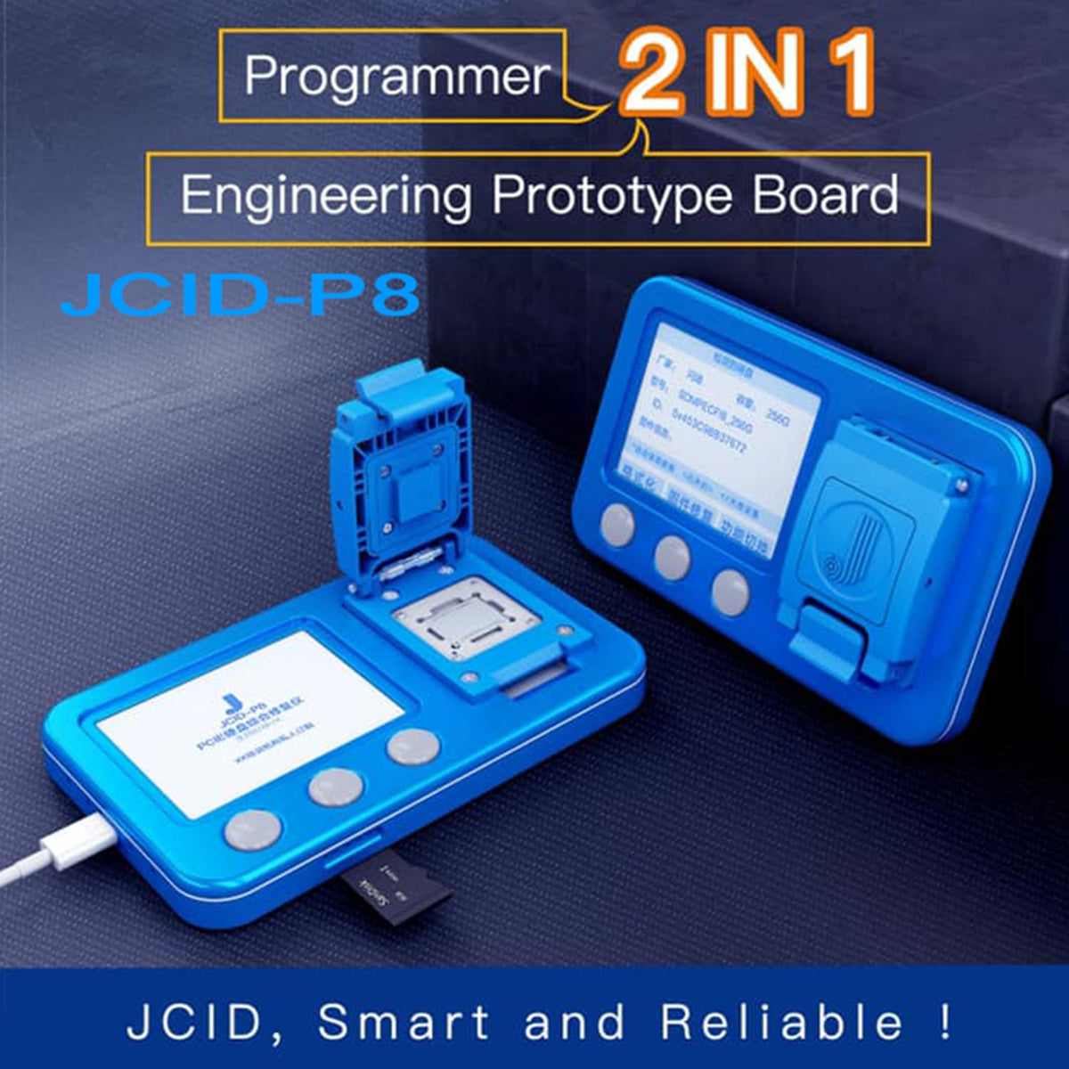 JCID-P8 2 IN 1 ENGINEERING PROTOTYPE BOARD PCIE PROGRAMMER FOR IPHONE 8/8P/X