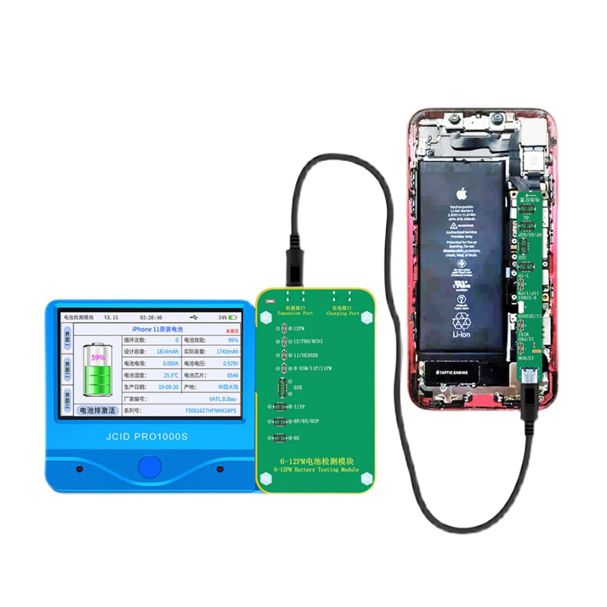 JC BATTERY DETECTION MODULE FOR IPHONE 6-12PM