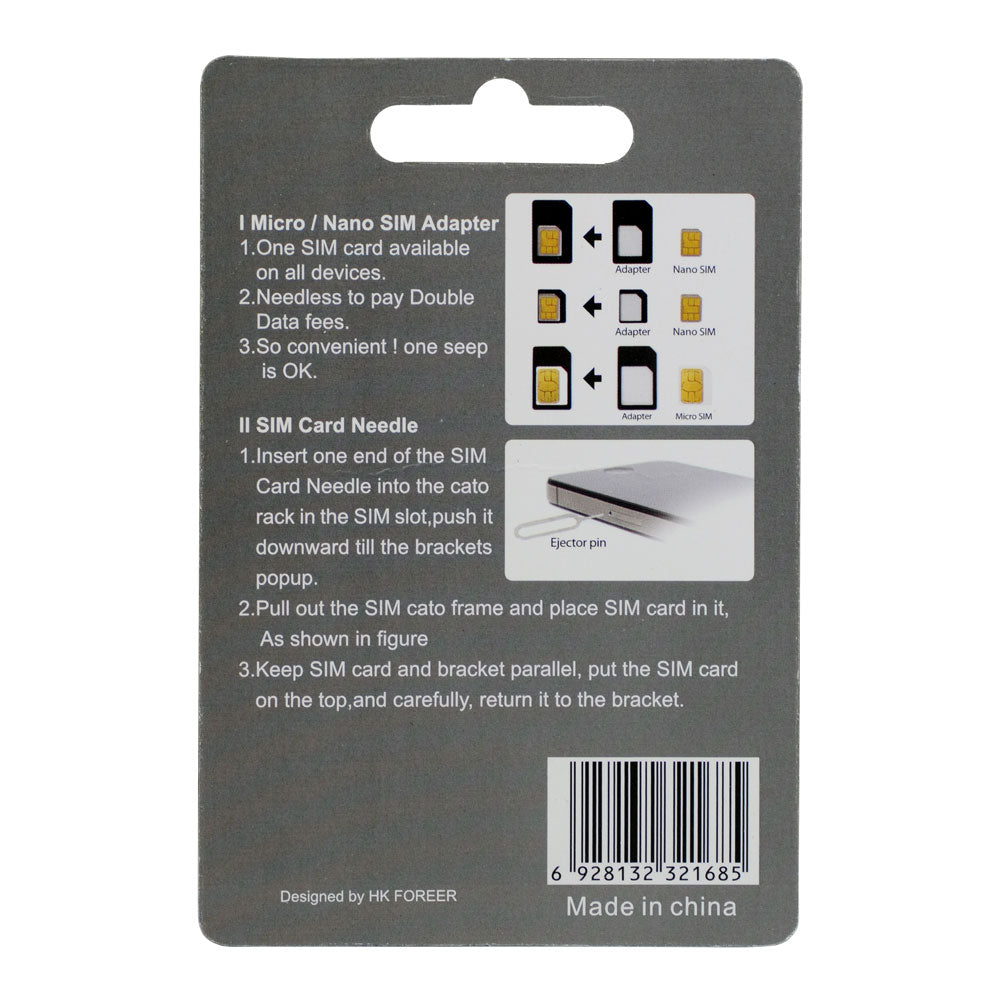 BLACK MICRO / NANO SIM ADAPTER