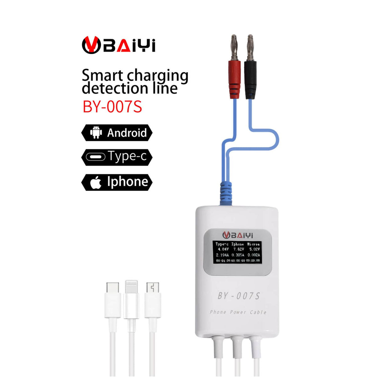 BY-007S MULT-FUNCTION SMART CHARGING DETECTION LINE