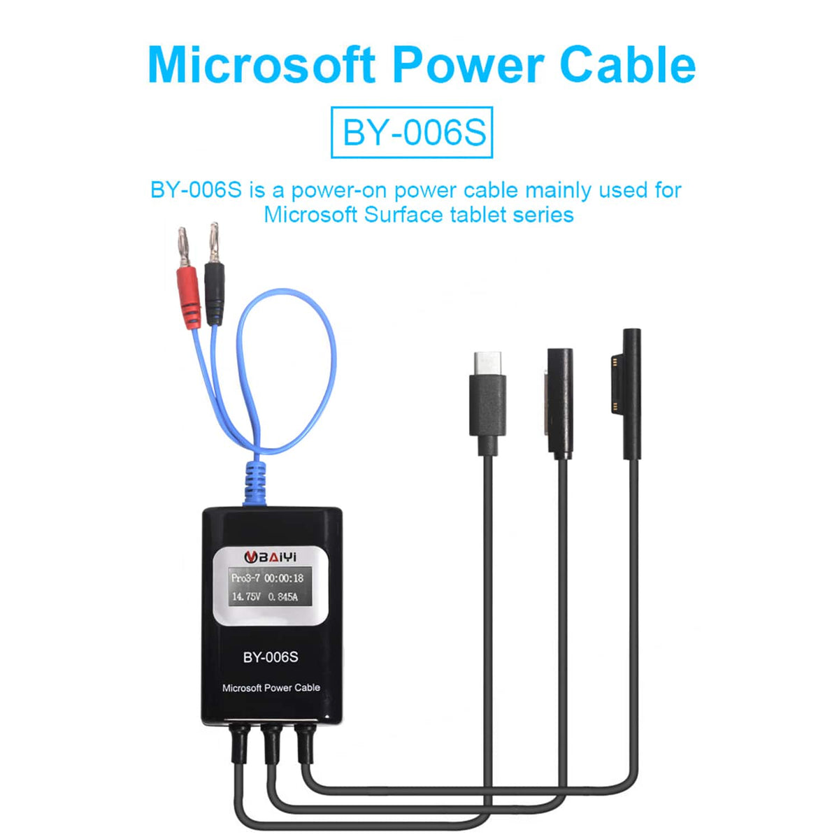 BY-006S MULT-FUNCTION MICROSOFT POWER CABLE