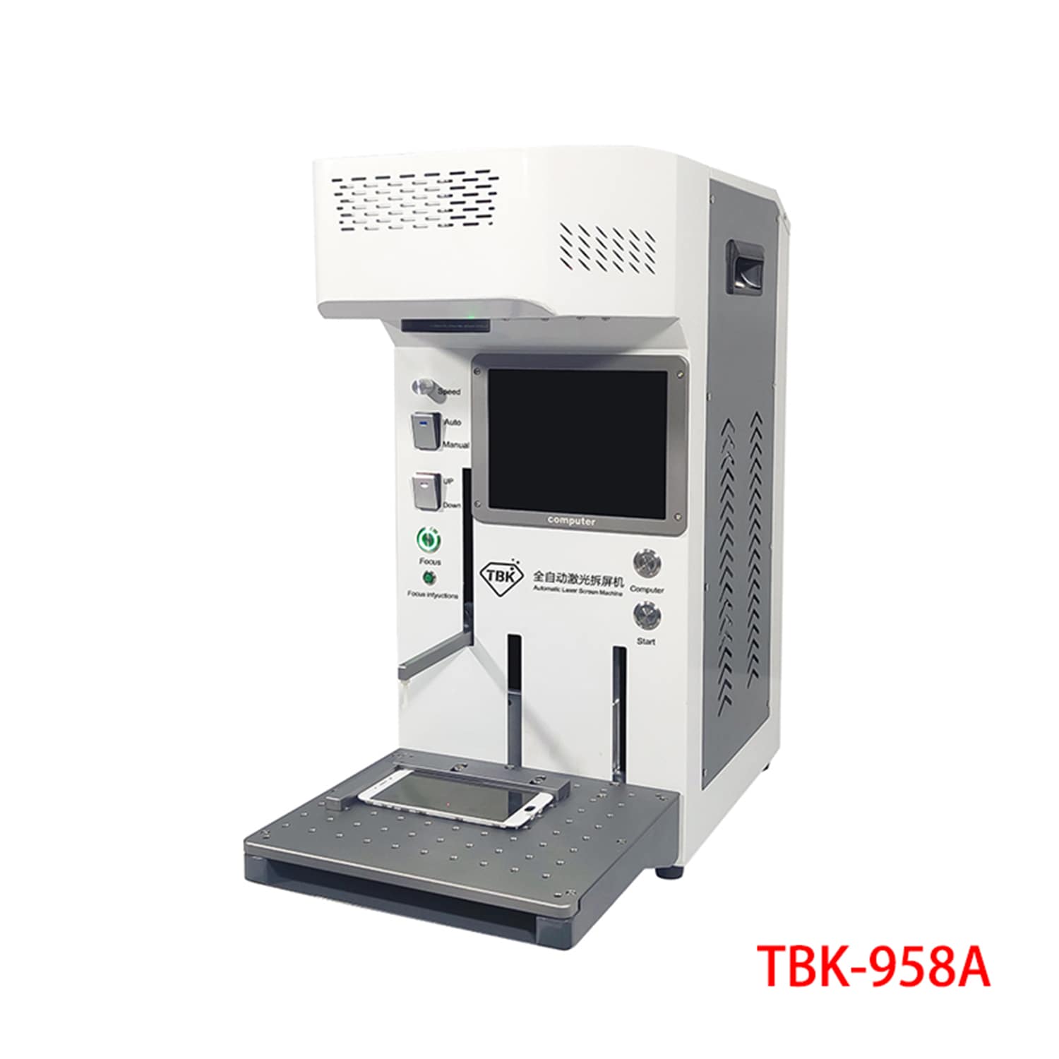 Glass Protector Changing Machine TBK 958A AUTOMATIC LASER REMOVAL BACK COVER GLASS MACHINE