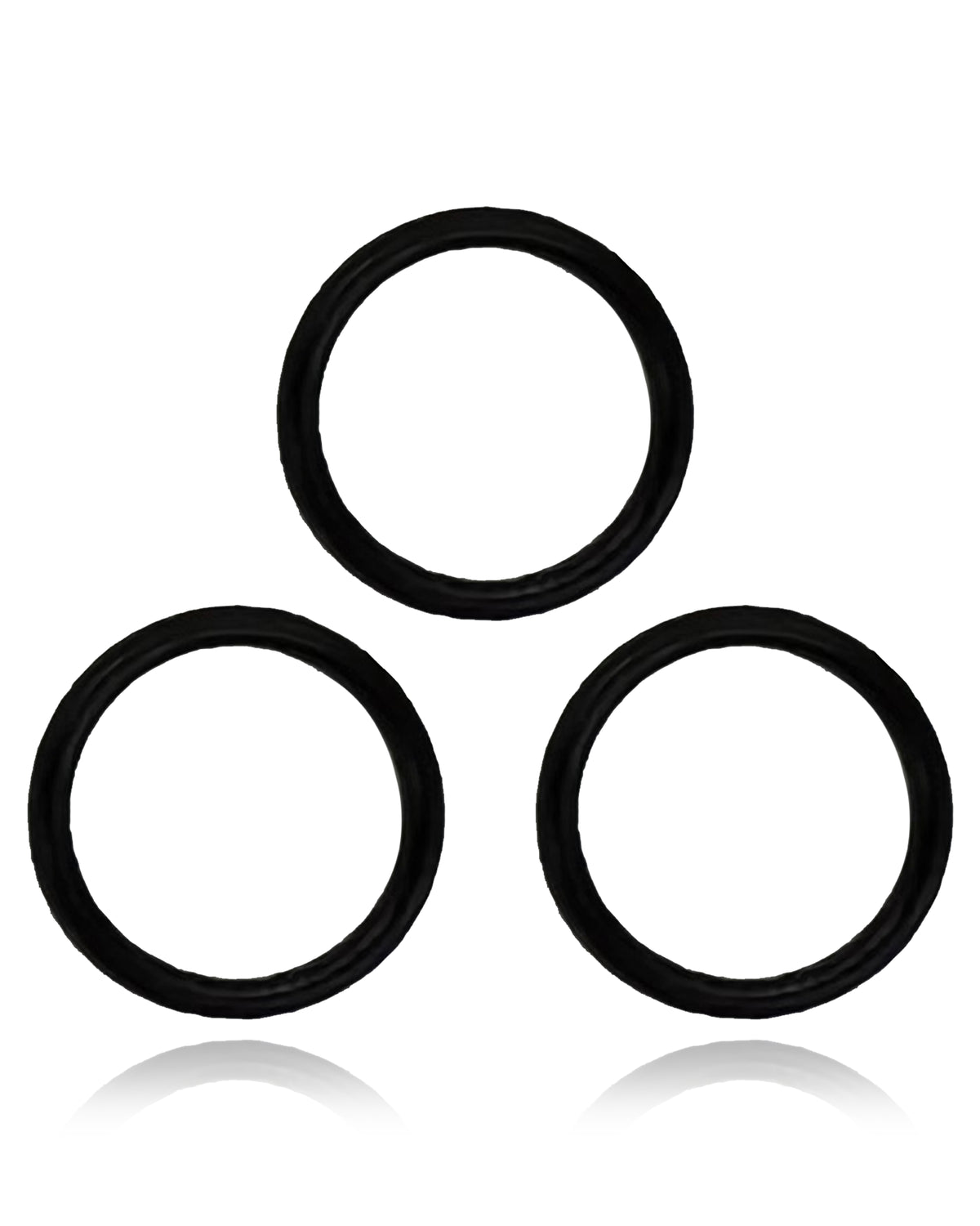 BLACK - BACK CAMERA LENS O-RING GASKET FOR BACK GLASS LASER IPHONE XR & ABOVE MODELS (100 PACK)