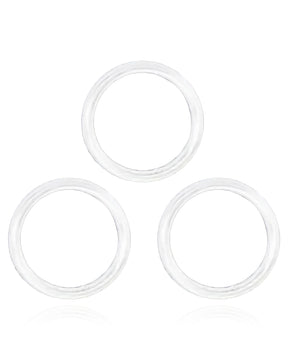 CLEAR - BACK CAMERA LENS O-RING GASKET FOR BACK GLASS LASER IPHONE XR & ABOVE MODELS  (100 PACK)