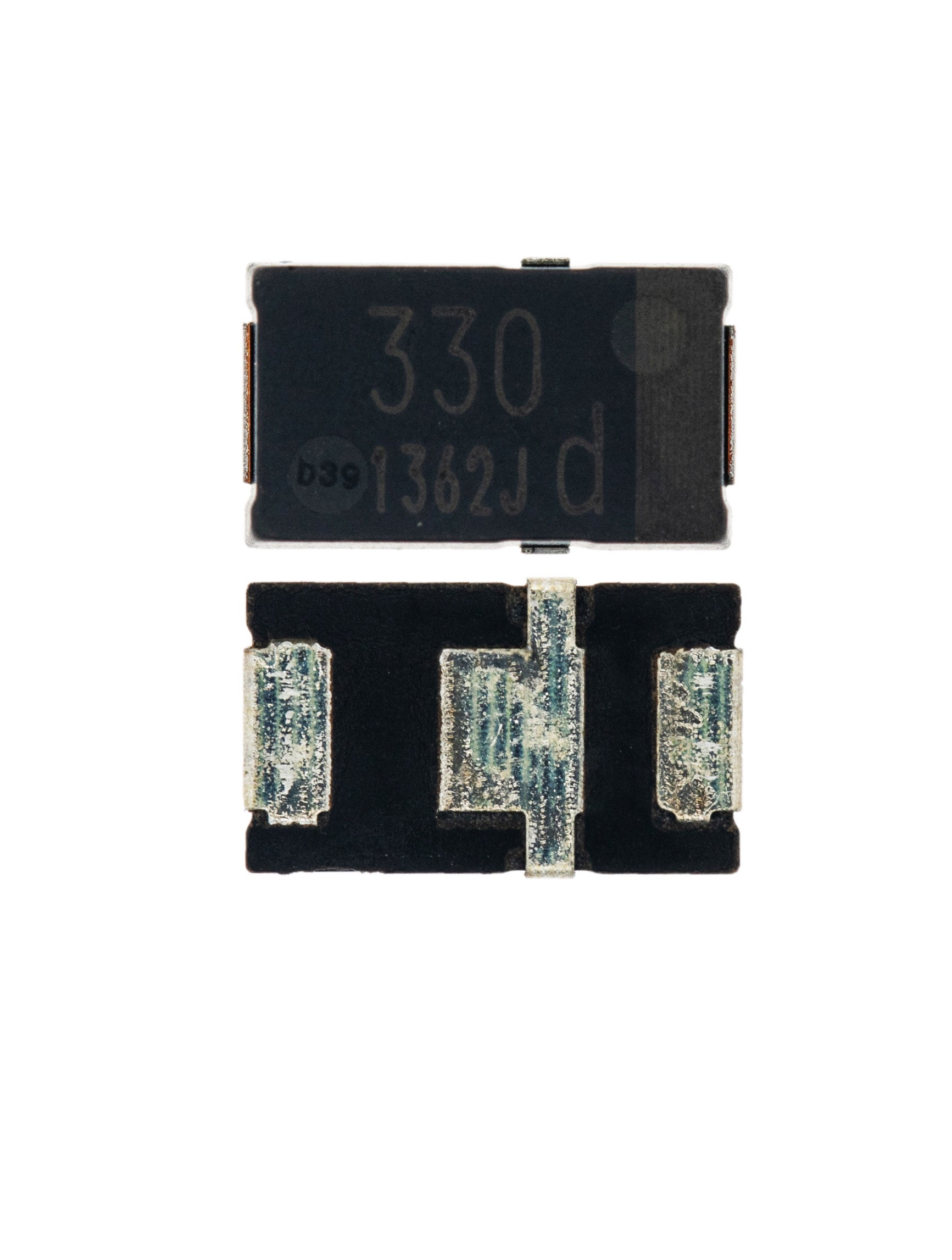 thumbnail image 2 of 330uF 2V Aluminum Polymer Capacitor For MacBook Pro A1286 A1297 – Kernel Panic Fix 2 of 6