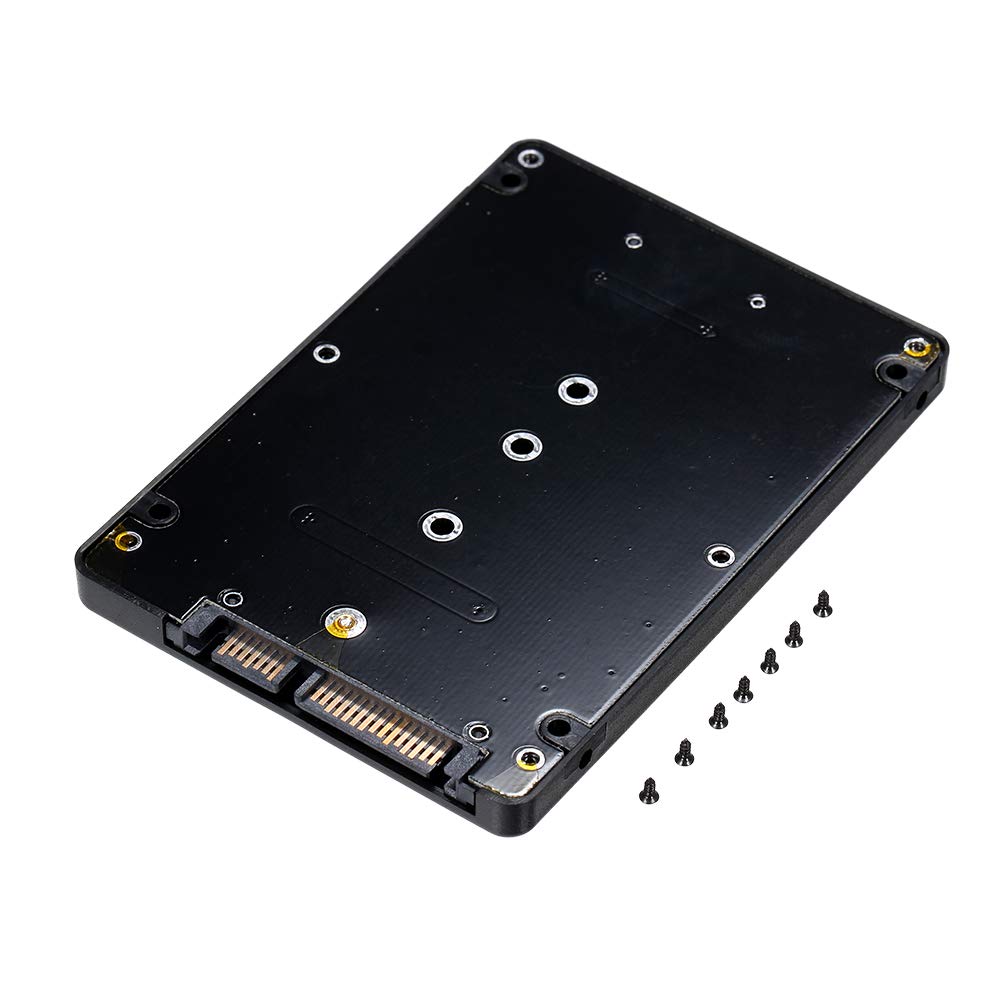 M.2 SSD to 22Pin SATA III Converter Adapter with 2.5'' Enclosure 2280 2260 2242 2230 SSD