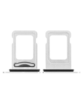 WHITE DUAL SIM CARD TRAY COMPATIBLE WITH IPHONE 12