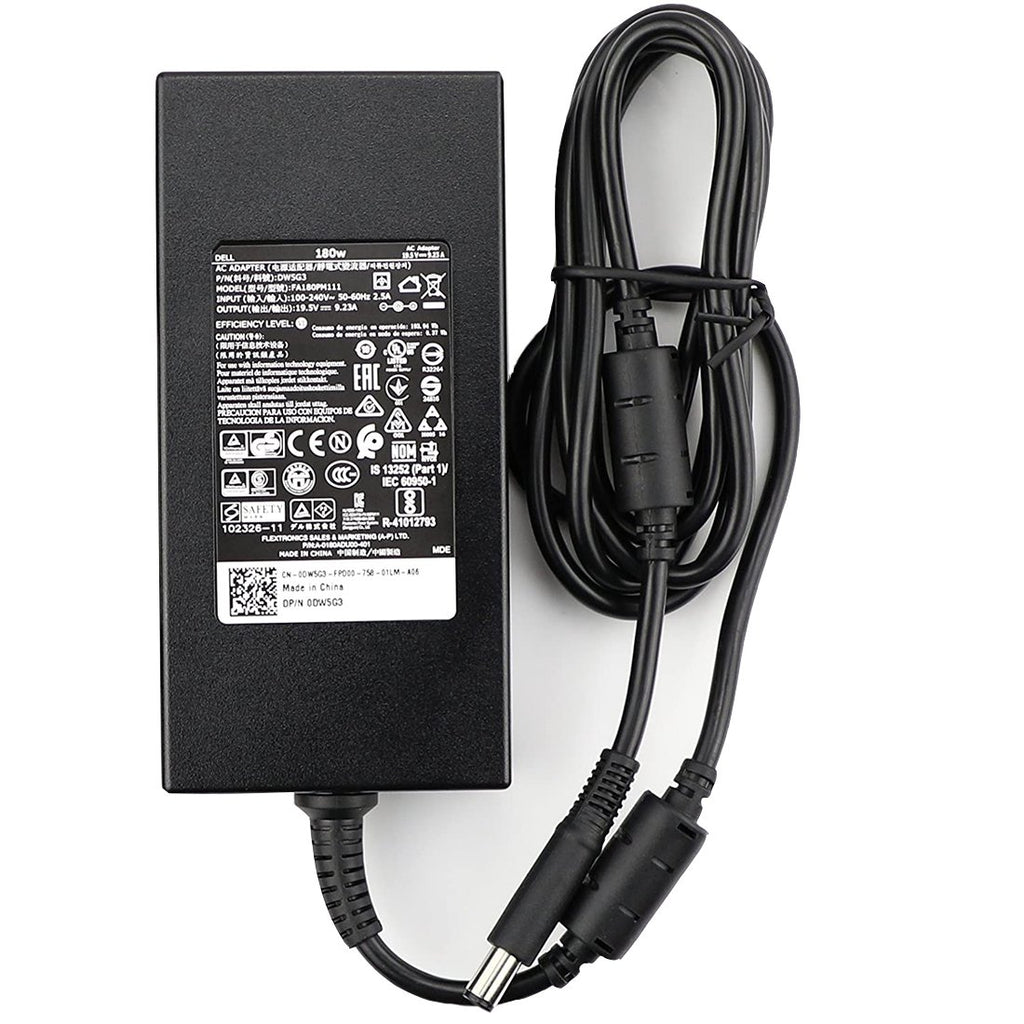 Dell Original Laptop AC Adapter Charger 19.5V 9.23A 180W (Plug Size: 7.4x5.0mm) for Alienware X51