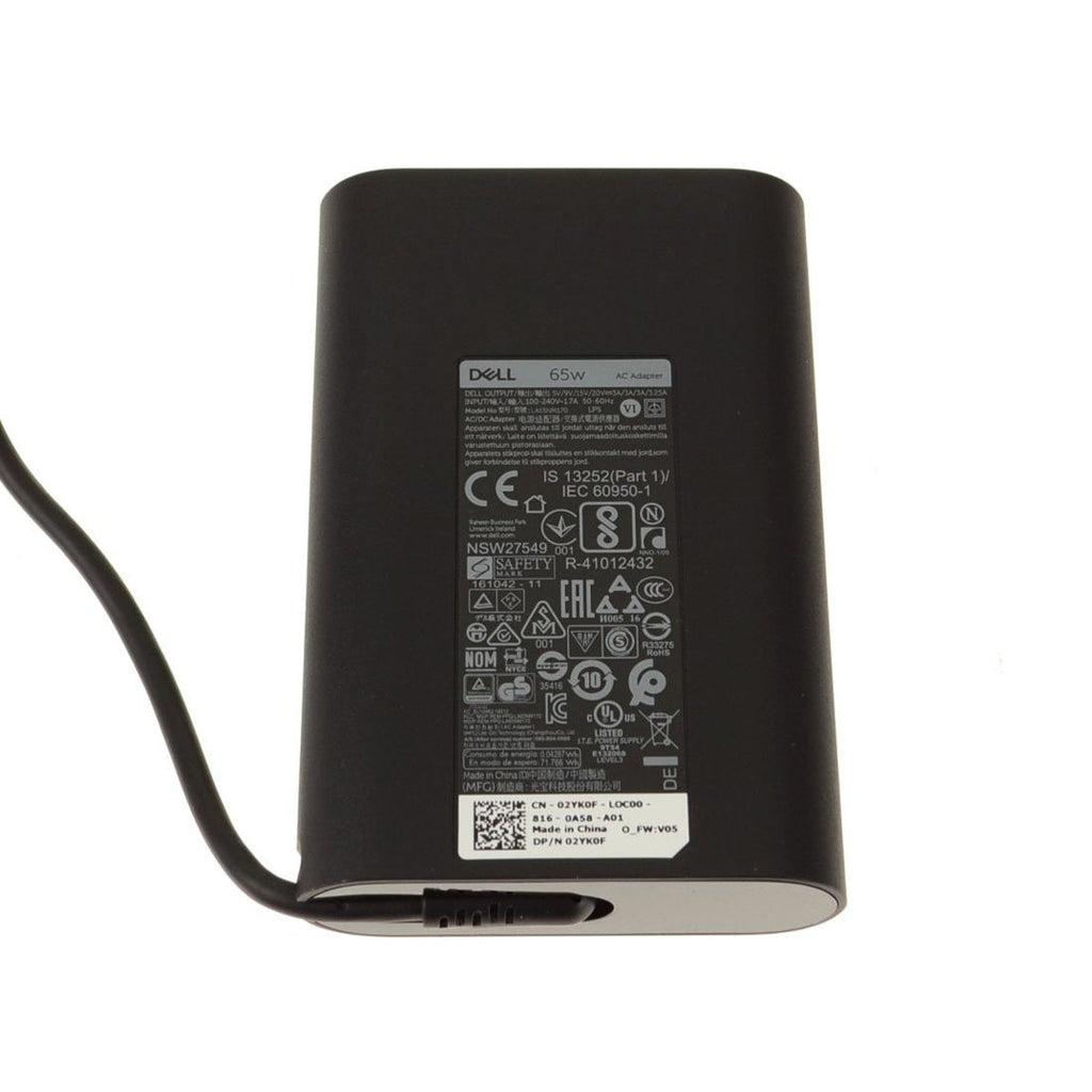 Dell Laptop AC Adapter Power Charger 20V 3.25A 65W  Type - C