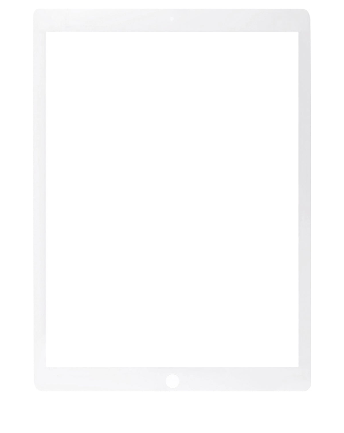 WHITE FRONT GLASS ONLY COMPATIBLE WITH IPAD PRO 12.9" 2ND GEN (2017) (GLASS SEPARATION REQUIRED)