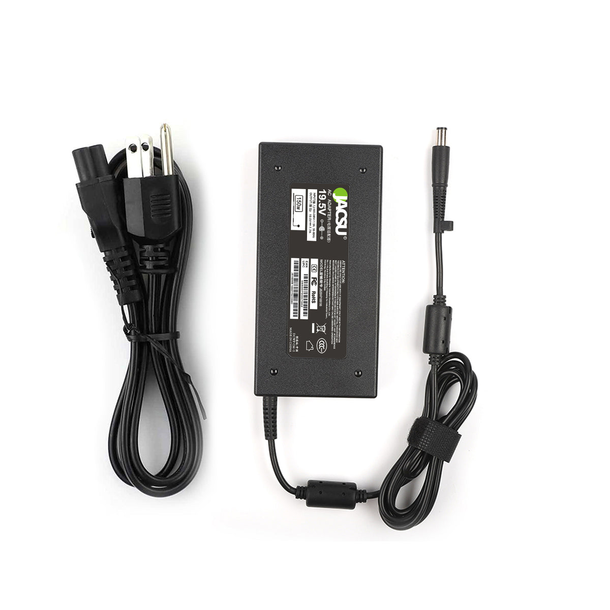 Jacsu 19.5V 7.7A PIN SIZE 7.4X5.0 Laptop Charger Adapter For HP COMPAQ ELITEBOOK 8560W 8760W 8730W ELITE 8200