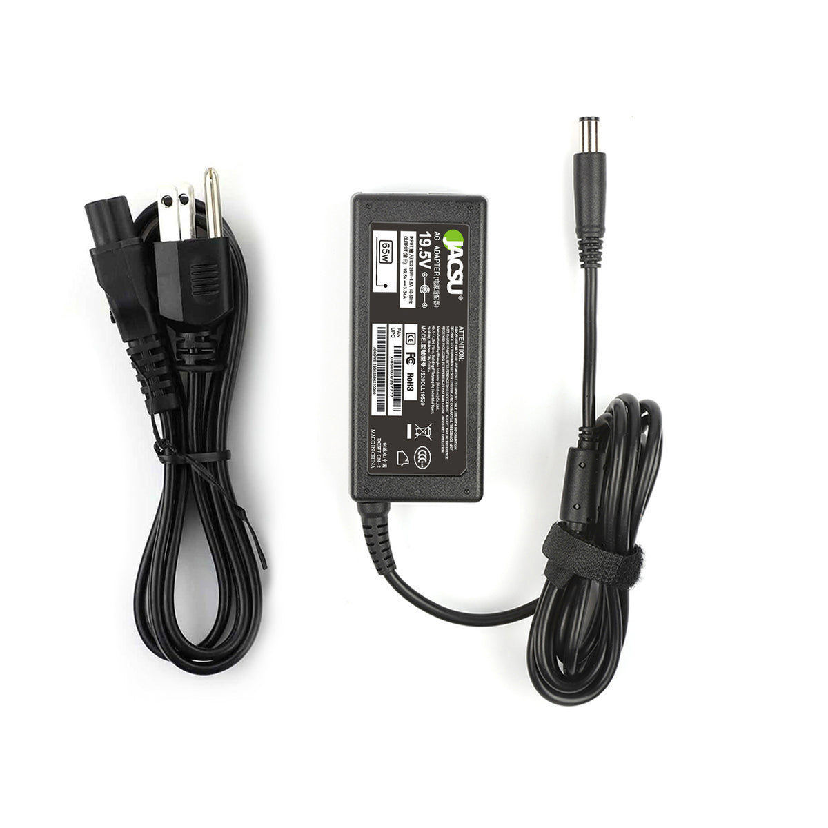 Jacsu DELL 19.5V 3.34A 65W Pin 7.4x5.0mm Power Laptop Adapter Charger LA65NS2-01 PA-12 Family XPS M140 M65
