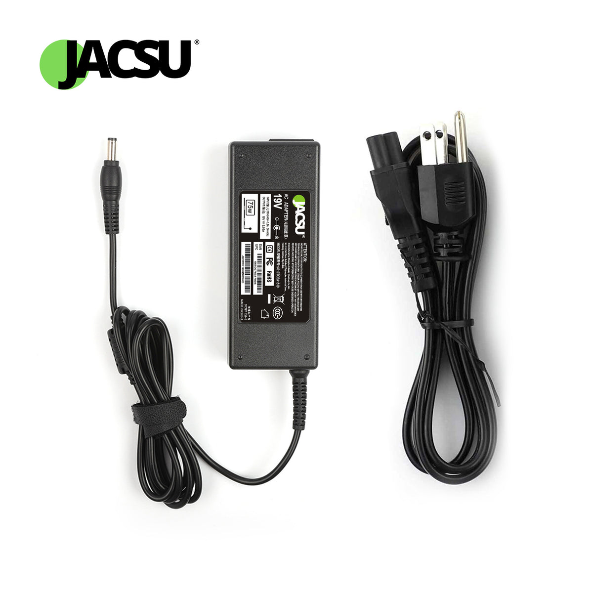 Jacsu 19V 3.95A PIN 5.5X2.5 75 W Laptop Adapter/Charger For Toshiba Mini NB100 Satellite C55DT-A C70D-B By