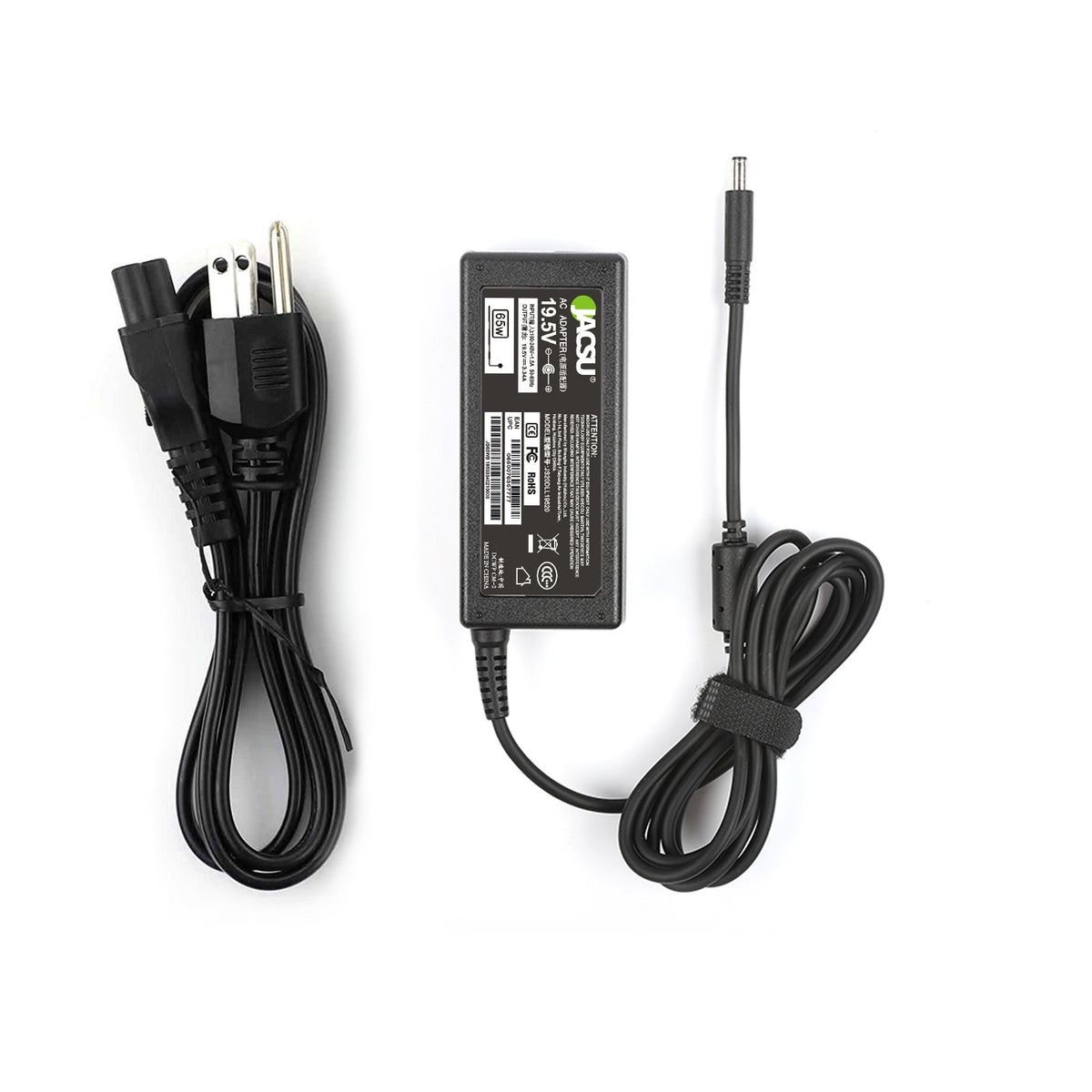 Jacsu 19.5V 3.34A 4.5*3.0mm 65W Laptop AC Power Adapter Charger for Dell Inspiron 15 5558 3558 3551 3552 5551