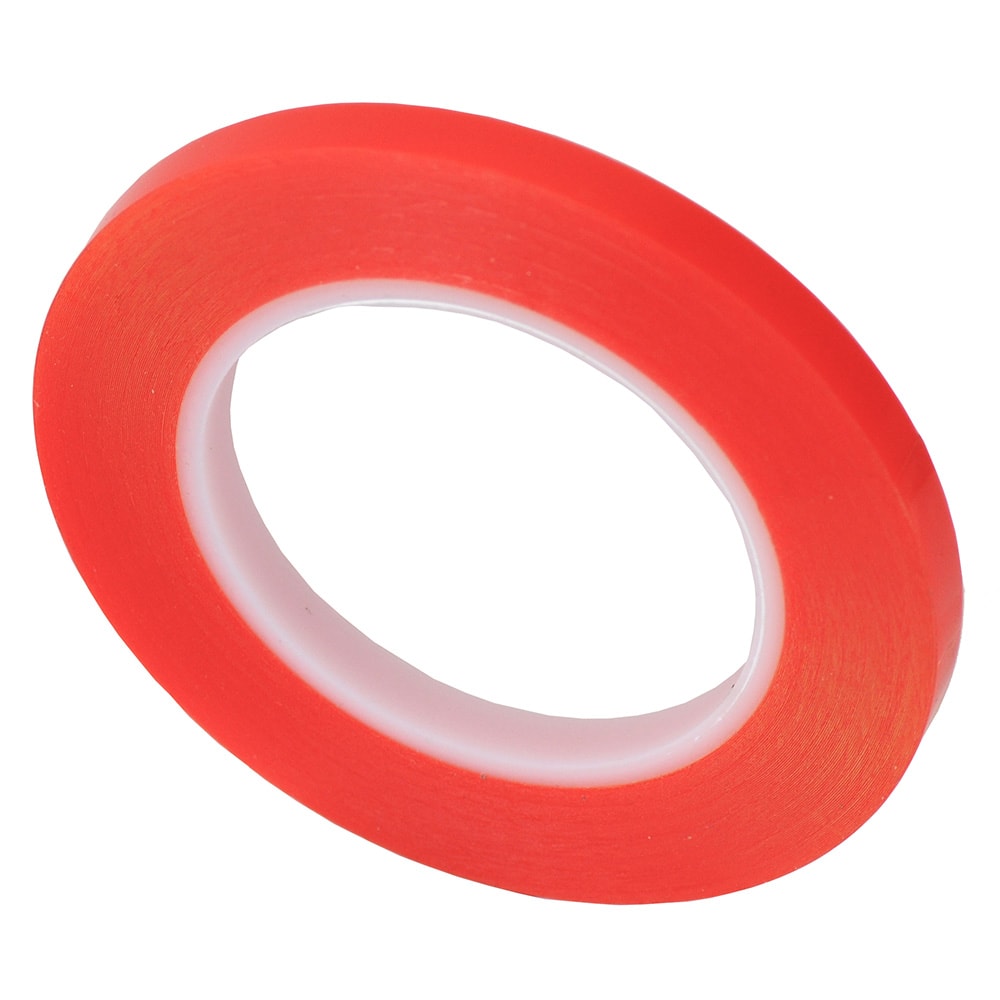 RED DOUBLE SIDED ADHESIVE TAPE 25M