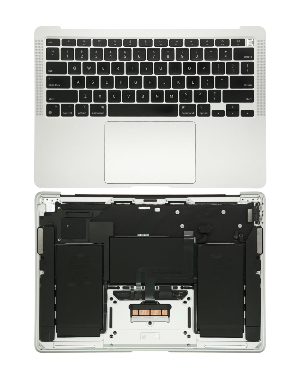 SILVER TOP CASE ASSEMBLY WITH BATTERY AND KEYBOARD (US KEYBOARD) COMPATIBLE WITH MACBOOK AIR 13" RETINA A2337  (LATE 2020)