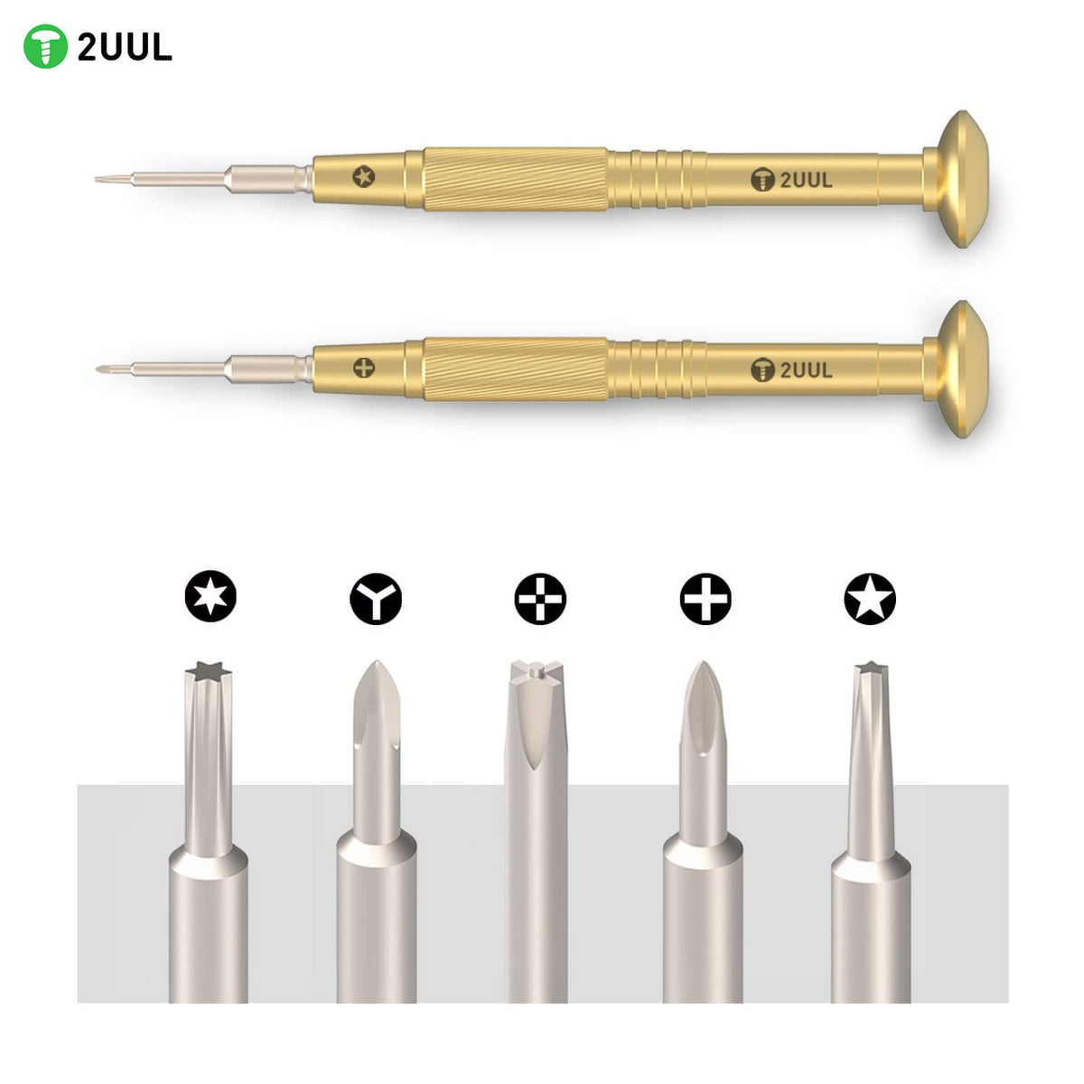 2UUL BRASS HANDLE HEAVY WEIGHT SCREWDRIVER FOR PHONE REPAIR