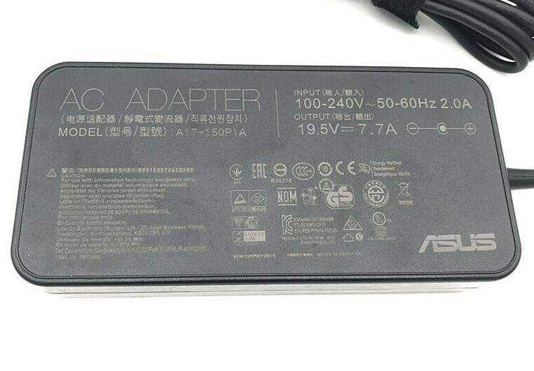 Asus Original AC Adapter Charger 19.5V 7.7A 150W (Plug Size: 5.5x2.5mm) for Asus G53S G53SX G53J G53JW G73S G73SW G73
