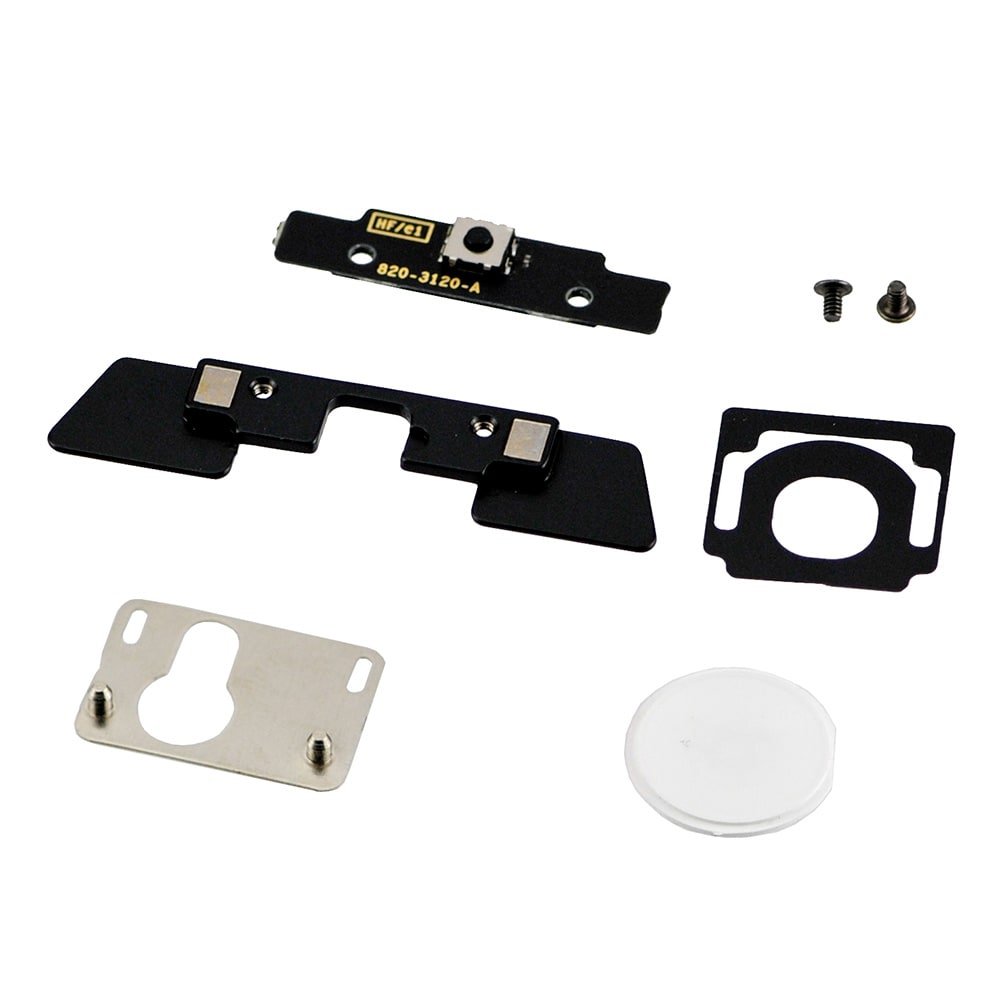 BLACK DIGITIZER MOUNTING KIT WITH WHITE BUTTON FOR IPAD 3