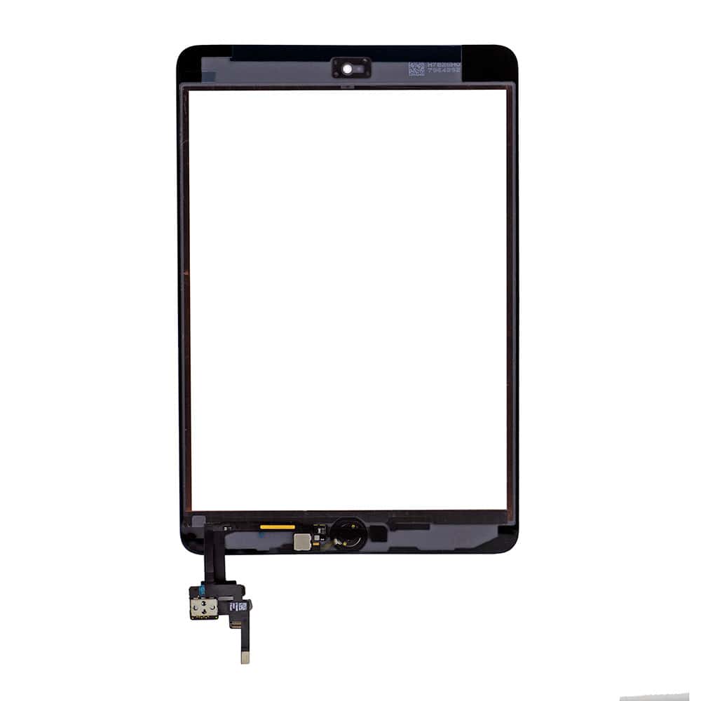 TOUCH SCREEN DIGITIZER ASSEMBLY WITH SILVER HOME BUTTOM FOR IPAD MINI 3- WHITE