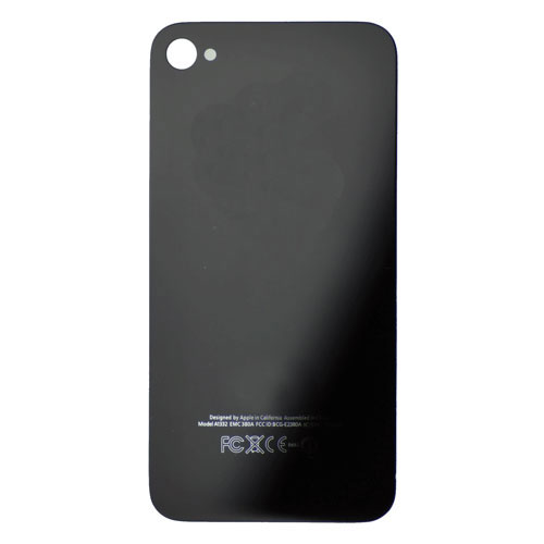 BLACK BACK GLASS FOR IPHONE 4