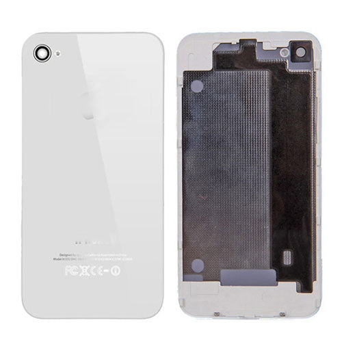 BACK COVER WITH FRAME FOR IPHONE 4 - WHITE