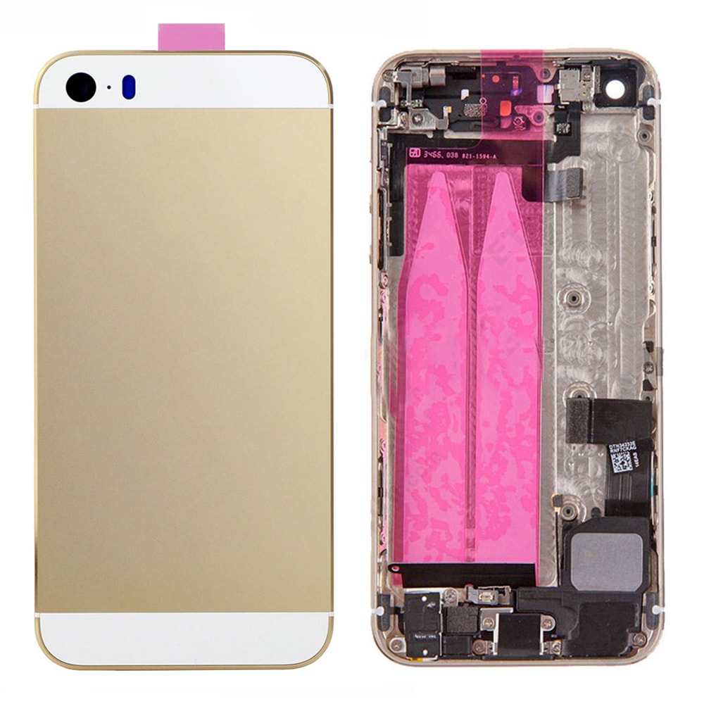 BACK COVER FULL ASSEMBLY FOR IPHONE SE - GOLD