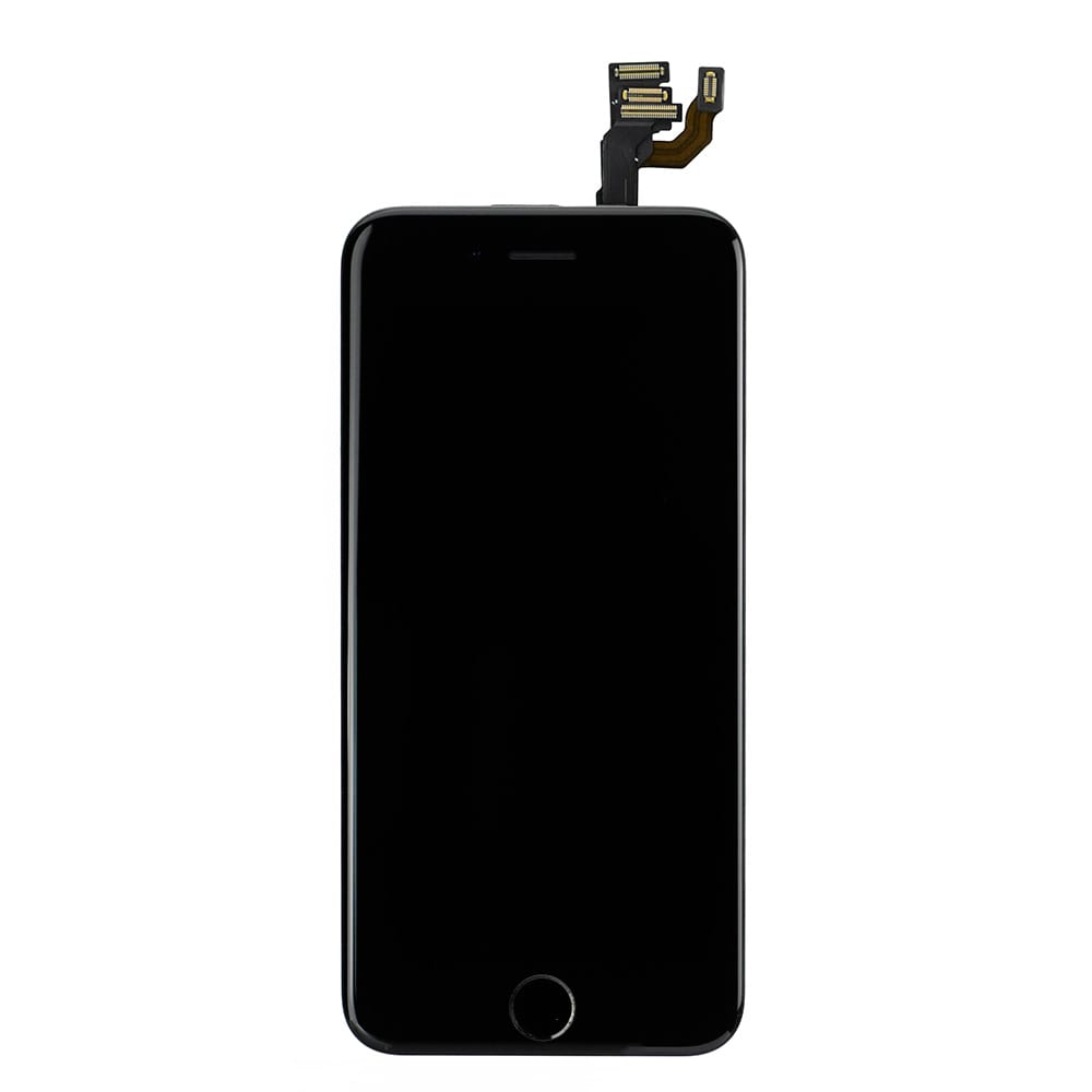 BLACK LCD SCREEN FULL ASSEMBLY WITH BLACK RING FOR IPHONE 6
