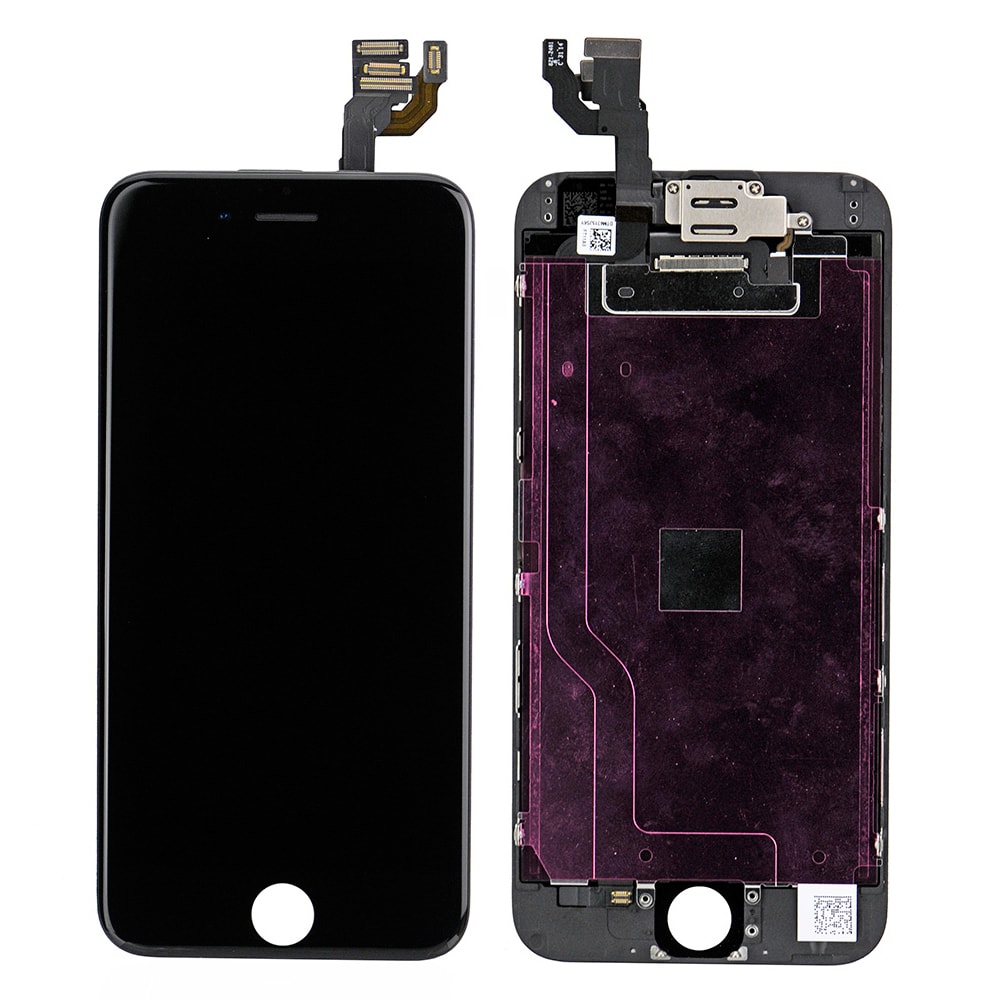 BLACK LCD SCREEN FULL ASSEMBLY WITHOUT HOME BUTTON FOR IPHONE 6