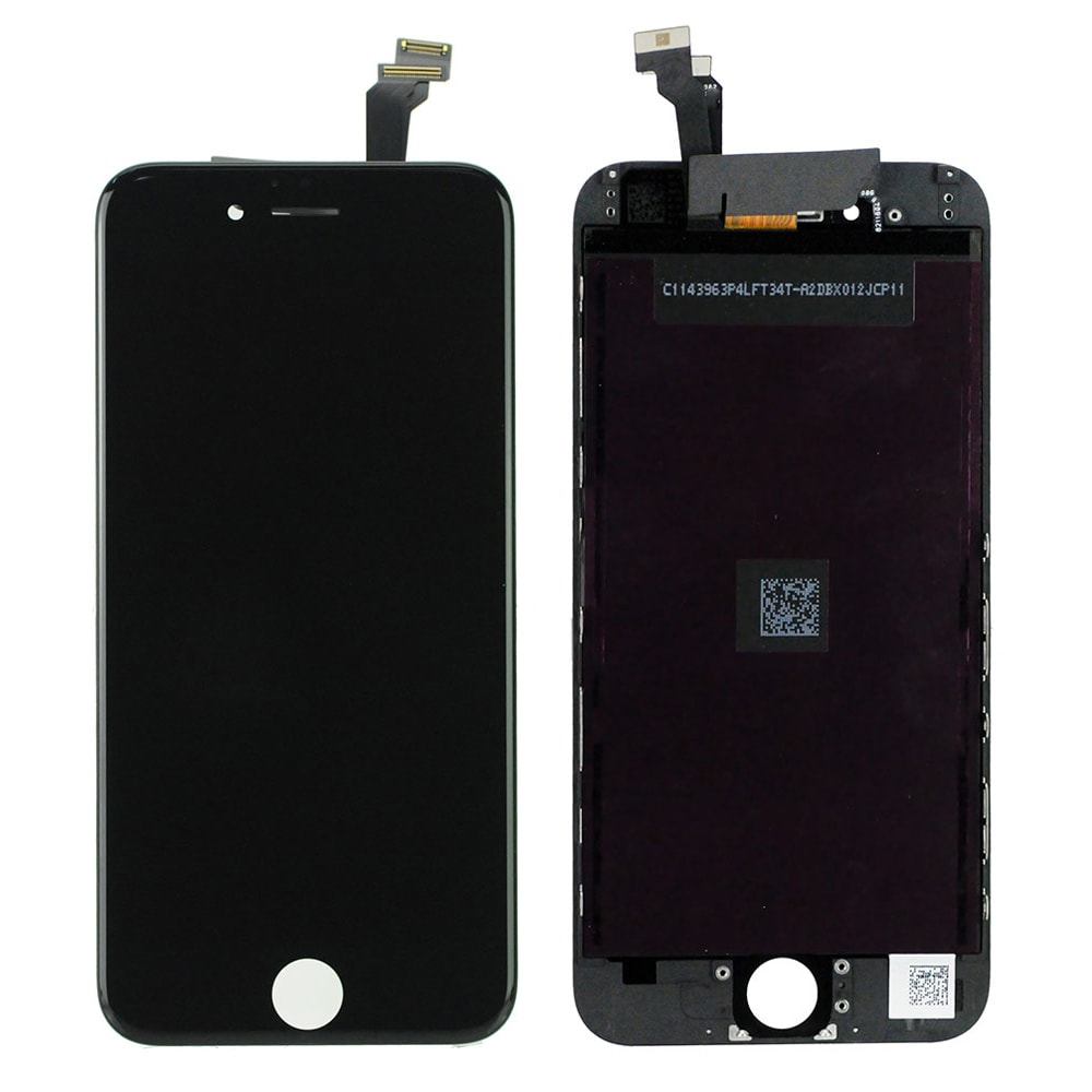 BLACK LCD WITH DIGITIZER ASSEMBLY FOR IPHONE 6