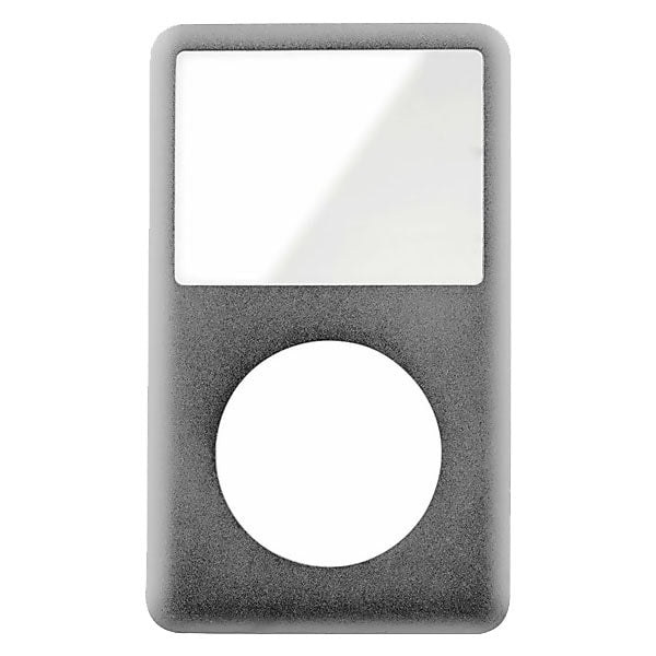 SILVER FRONT COVER FOR IPOD CLASSIC