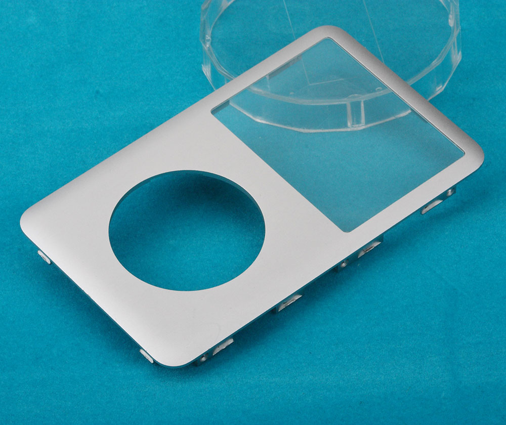 SILVER FRONT COVER FOR IPOD CLASSIC
