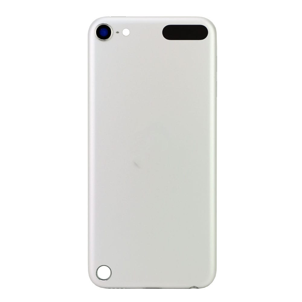 WHITE & SILVER BACK COVER FOR IPOD TOUCH 5TH GEN