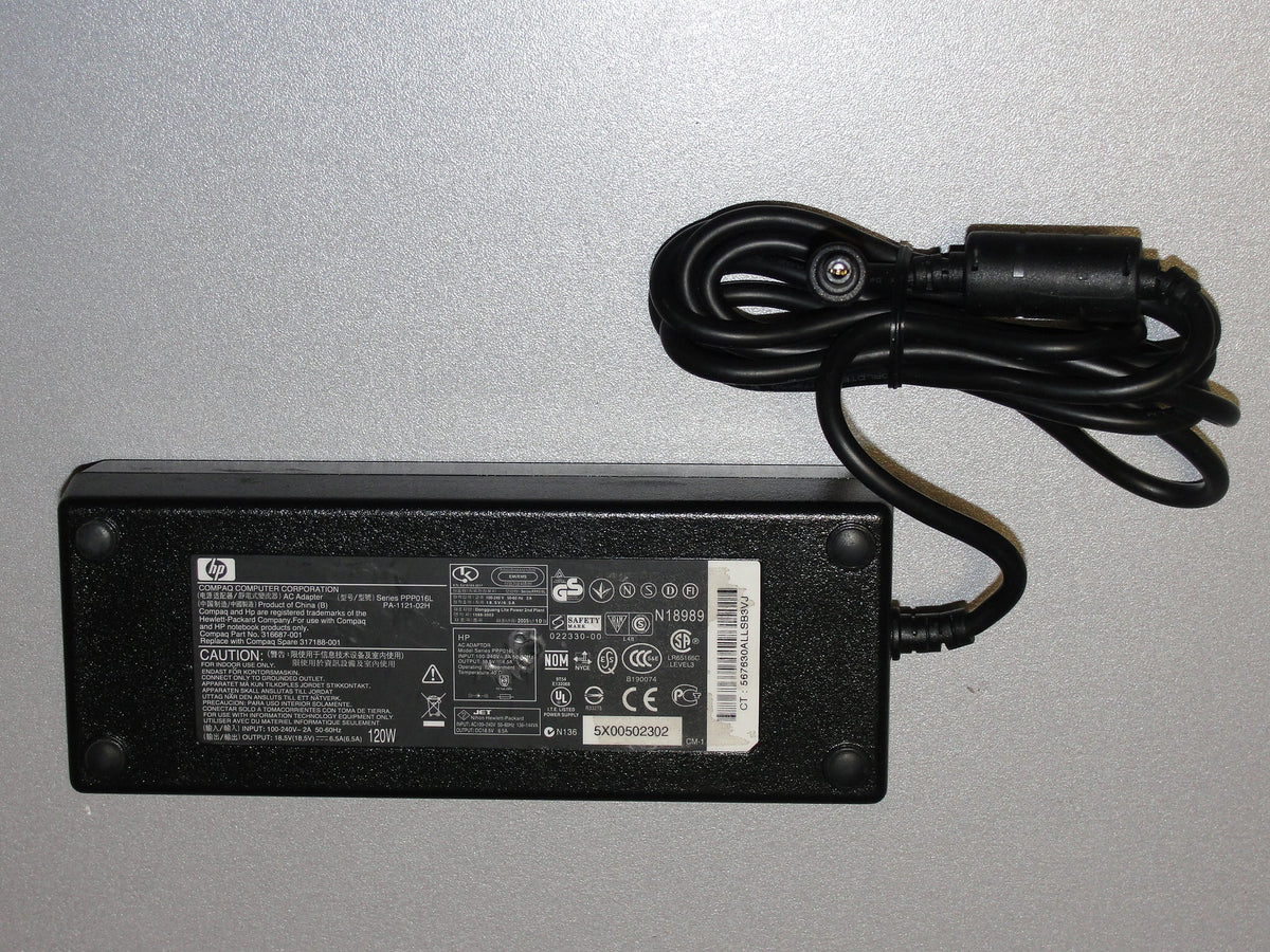 HP Original Power Supply Laptop AC Adapter/Charger 18.5v 6.5a 120w (5.5*2.5) for  HP Pavilion zx5165us